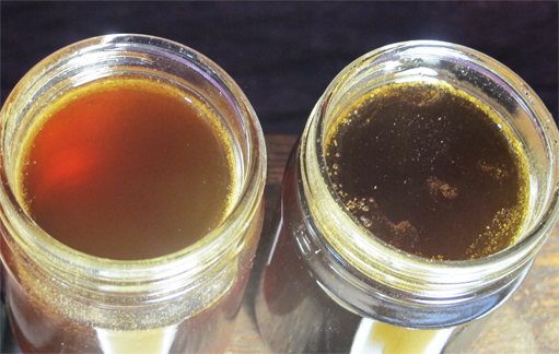 2 Styles of Honey from close bee yards